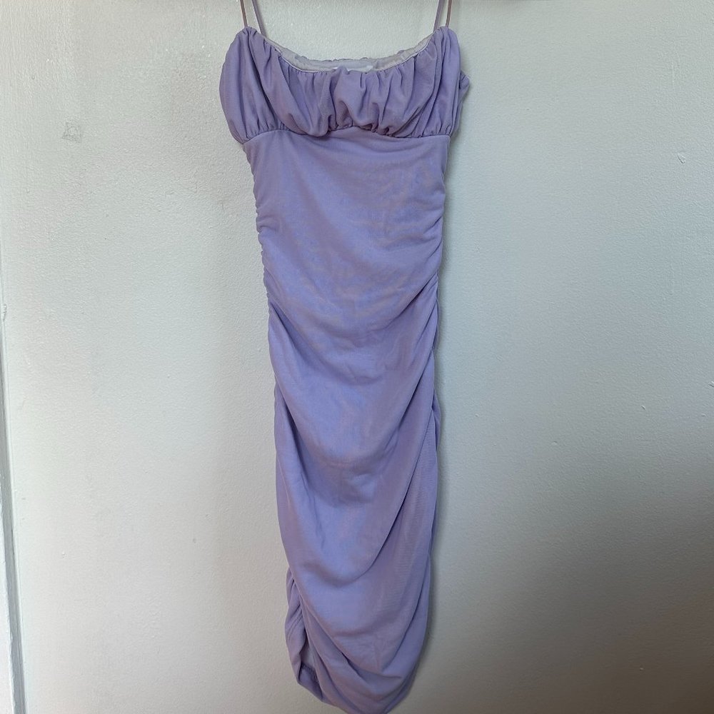 Princess Polly Lavender Ruched Mini Bodycon Dress